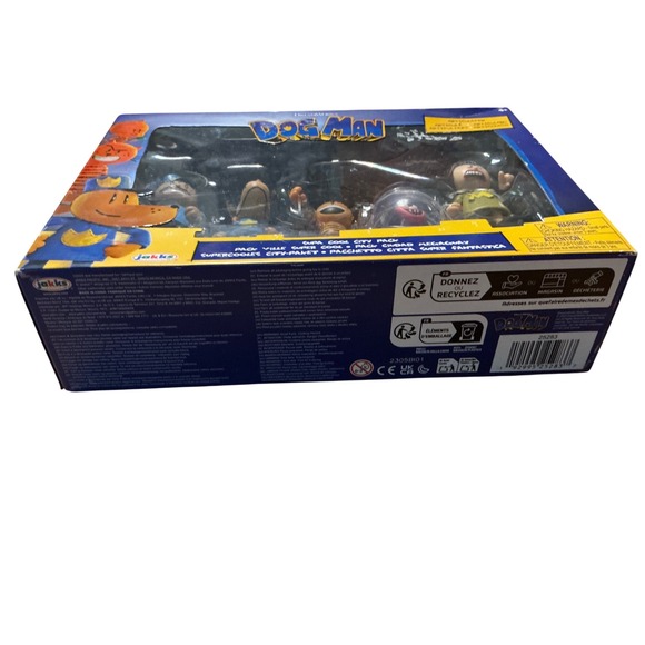 Dog Man Movie Action Figures Supa Cool City Playset Dog Man Petey mayor Chief - Picture 2 of 7